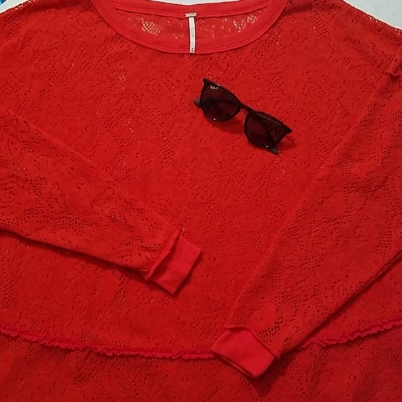 FREE PEOPLE NOT COLD IN THIS OPEN KNIT SWEATER OVERSIZED BEACH SUMMER SWEATER - Picture 4 of 10